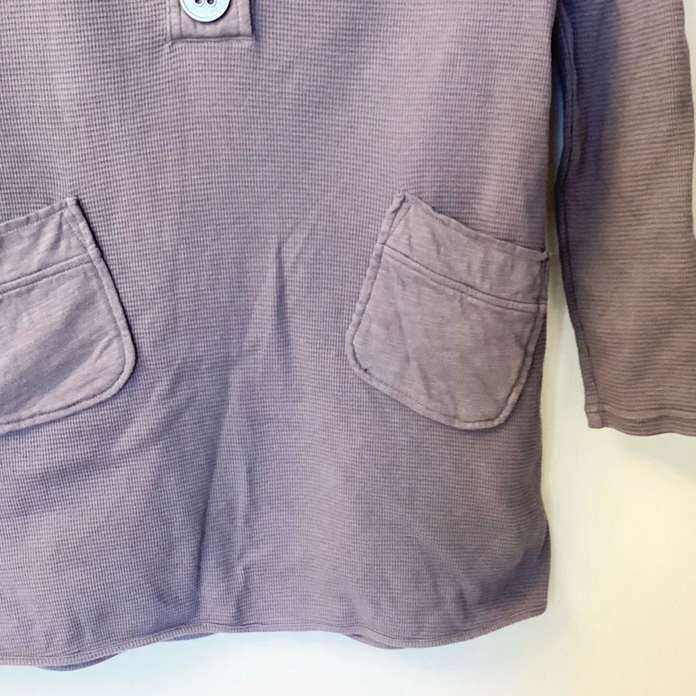 Soft Surroundings Take Two Waffle Knit Tunic - Gray - XS